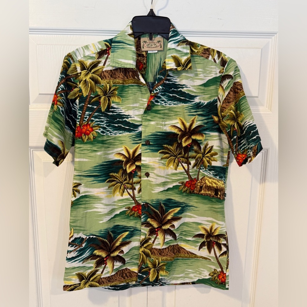 Made In Hawaii Fashion Sh Sl Shirt Cotton E&K